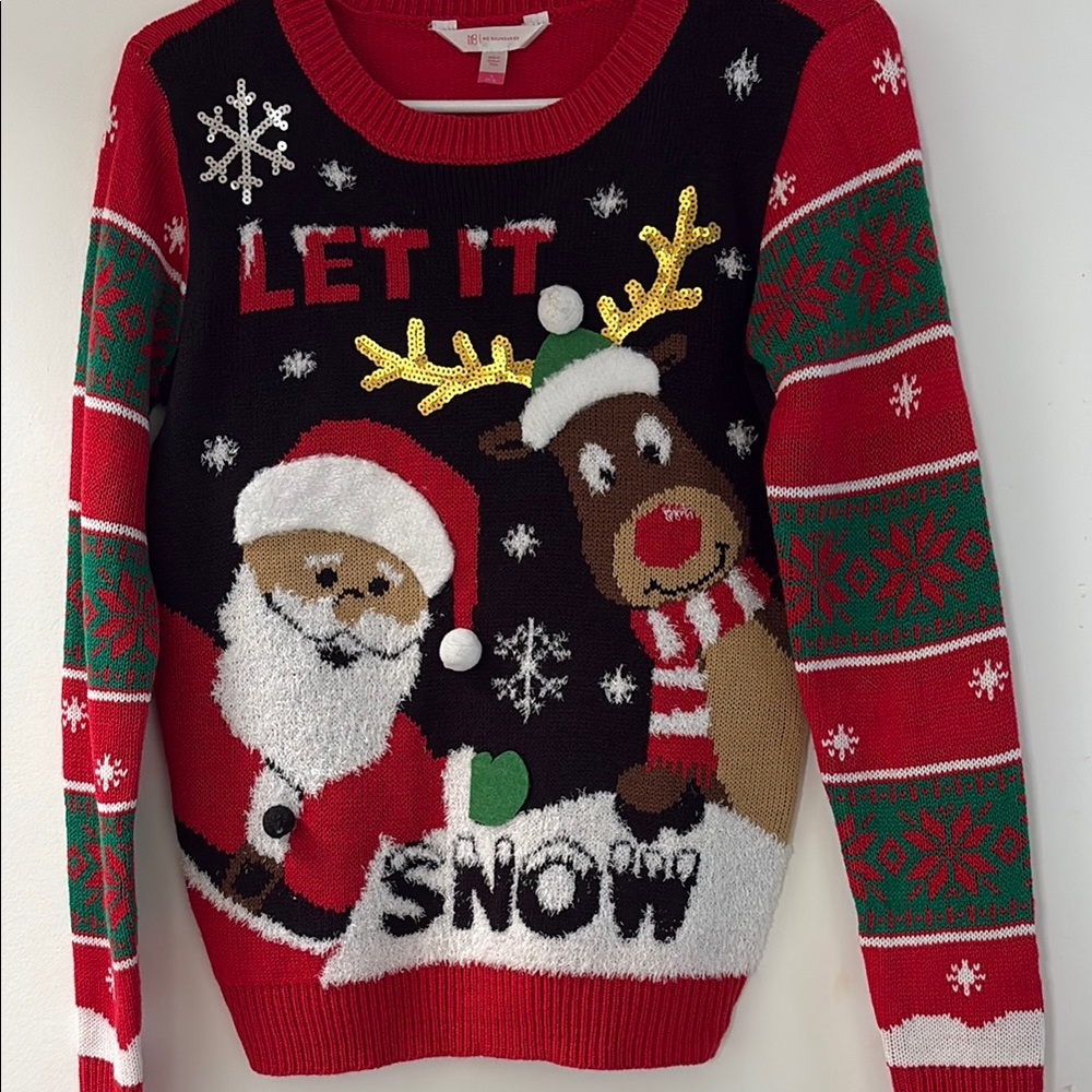 🎄 Festive Christmas Sweater - Red, Black, Green